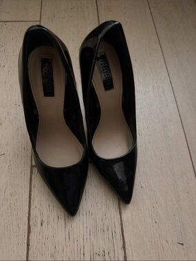Forever 21 Black Patent Pointed Toe Pumps